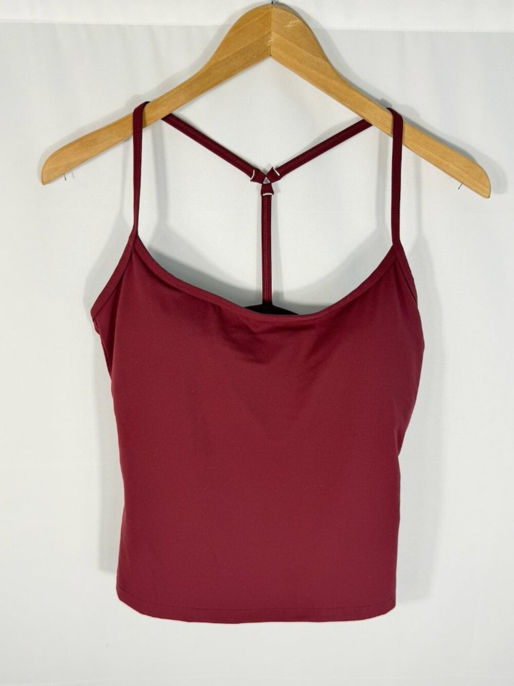 Wilo The Label Longline Cami Shorts Set Burgundy Medium NWT 2 Piece Workout - Picture 3 of 8